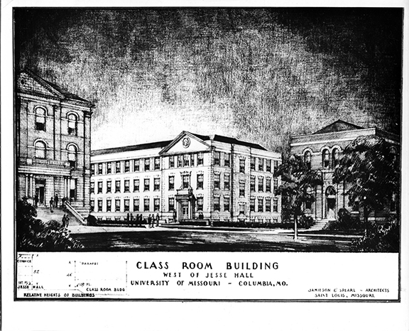 Hill Hall Rendering, 1950
