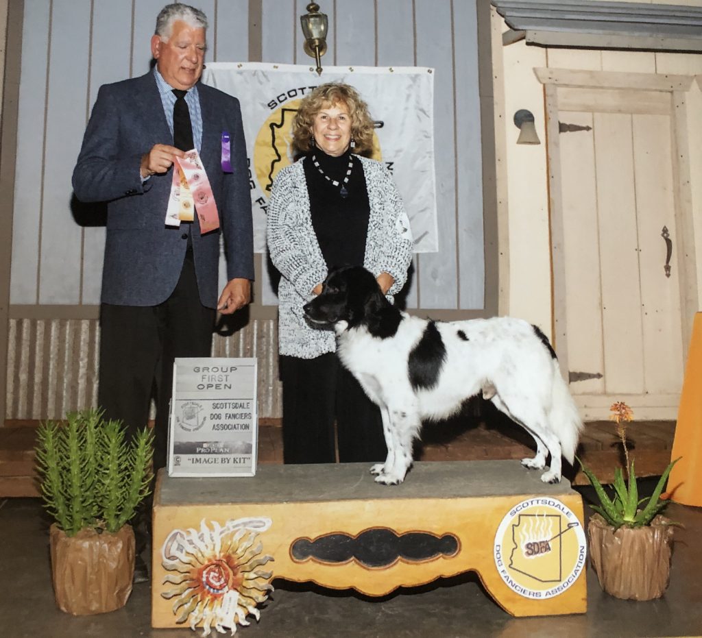 Kathleen Banks and an award winning dog