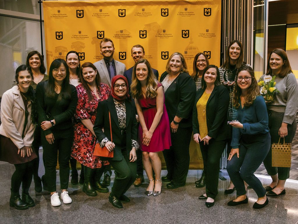 Group of faculty, staff, and students