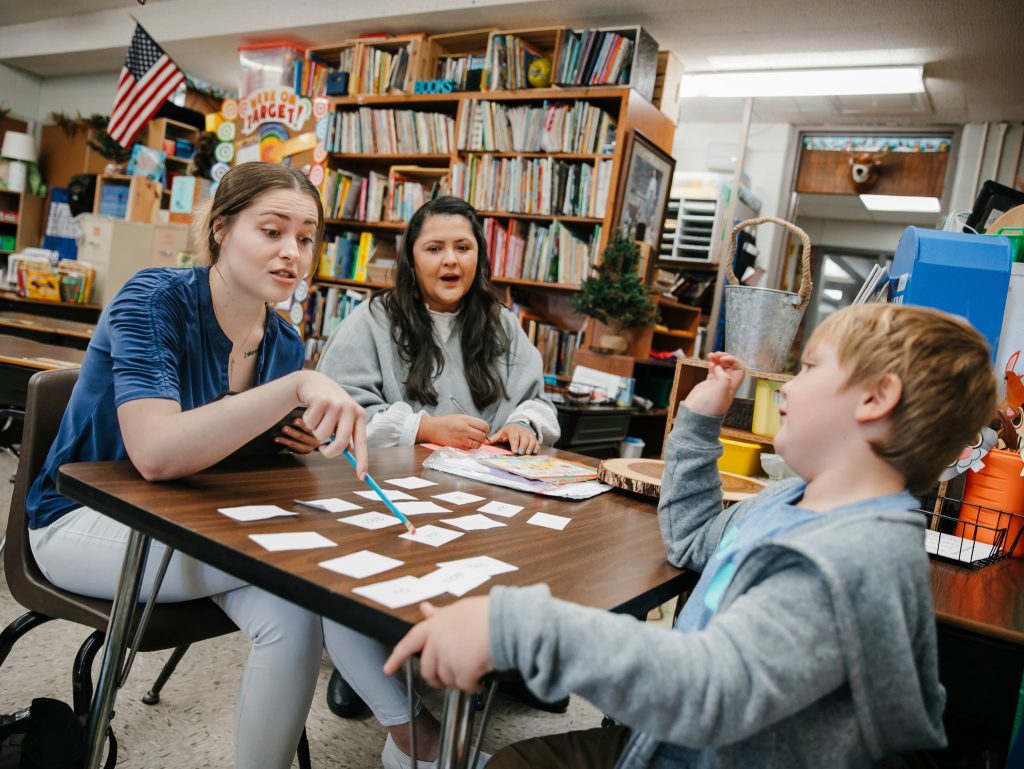 LTC faculty and students teaching a student
