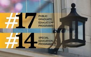 #17 public graduate education programs, #14 special education programs