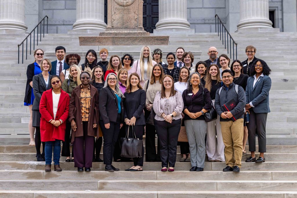 A group of people posing for a photo