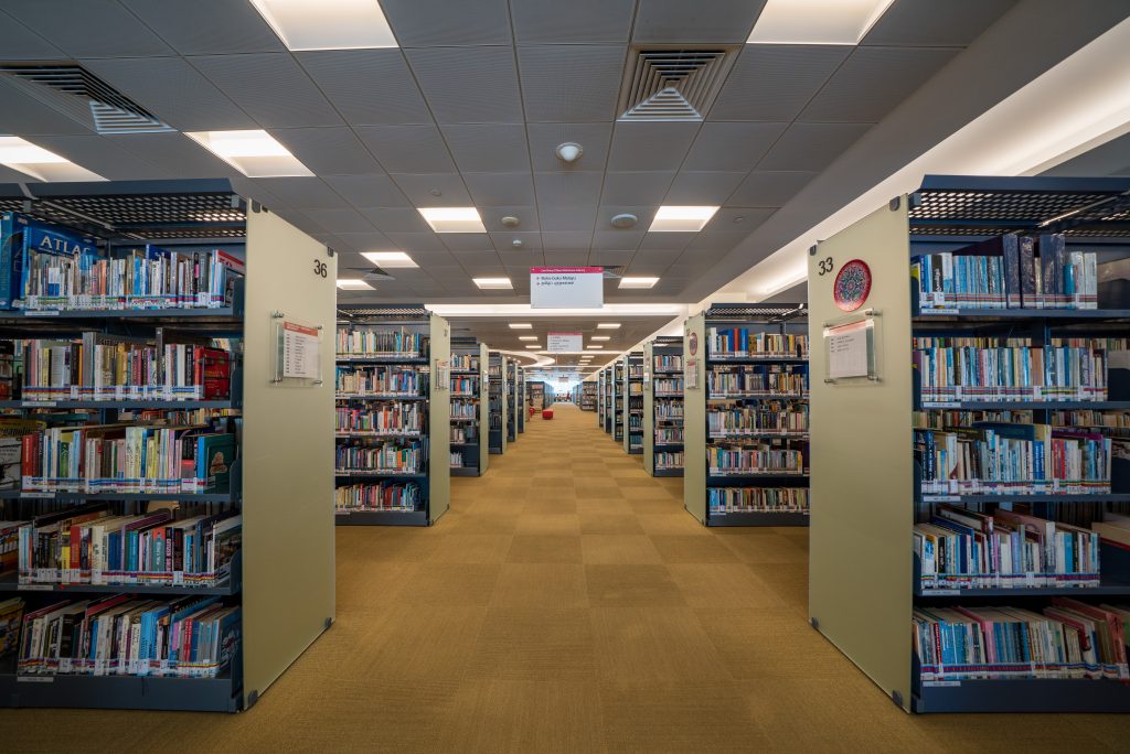 Interior of library