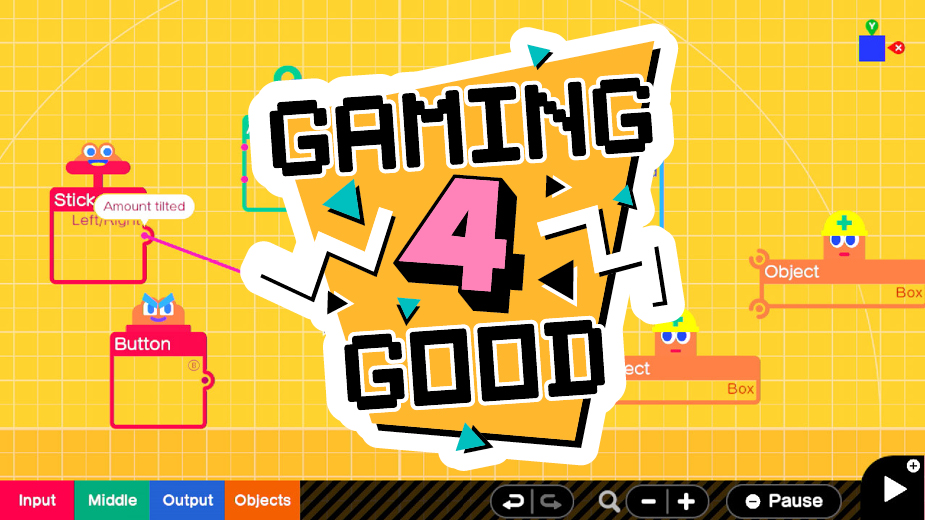 Gaming 4 Good with game background