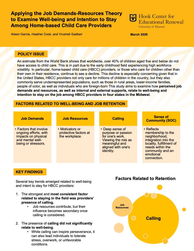 Home-Based child care policy brief