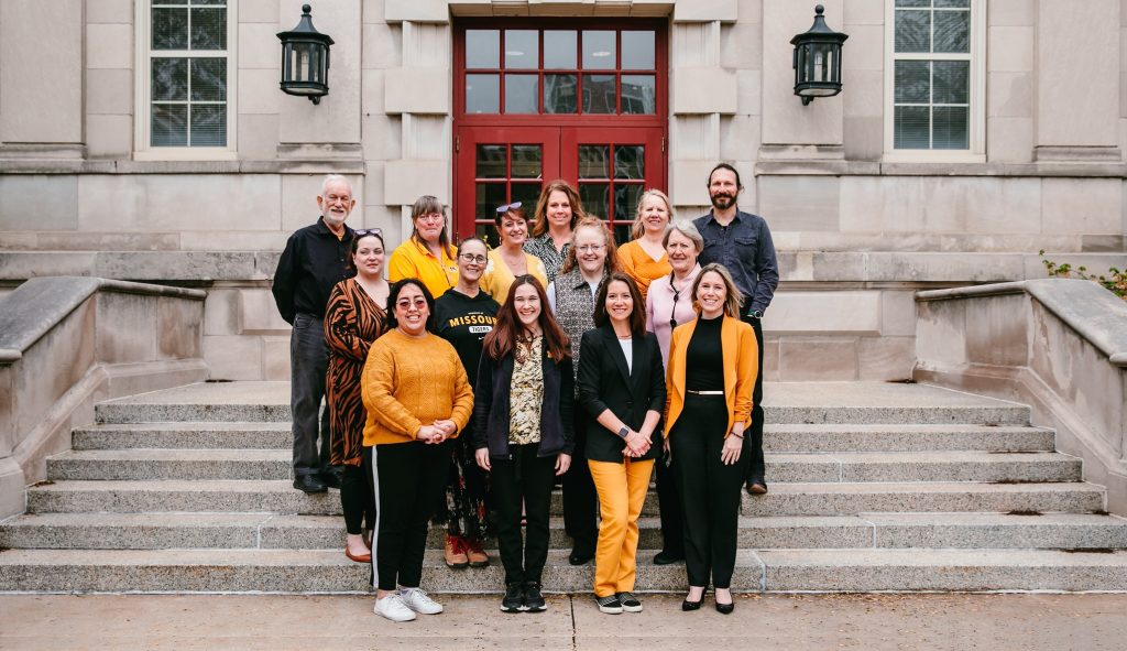 Group of Mizzou Academy team members along with the Cognia reviewer.