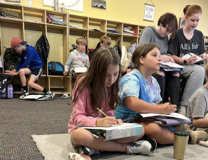 CALE students teaching.
